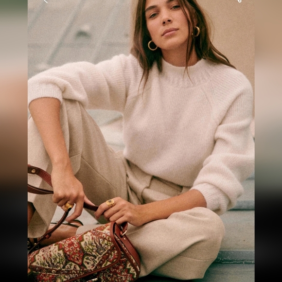 Sezane Otis Ecru Sweater - Picture 2 of 6